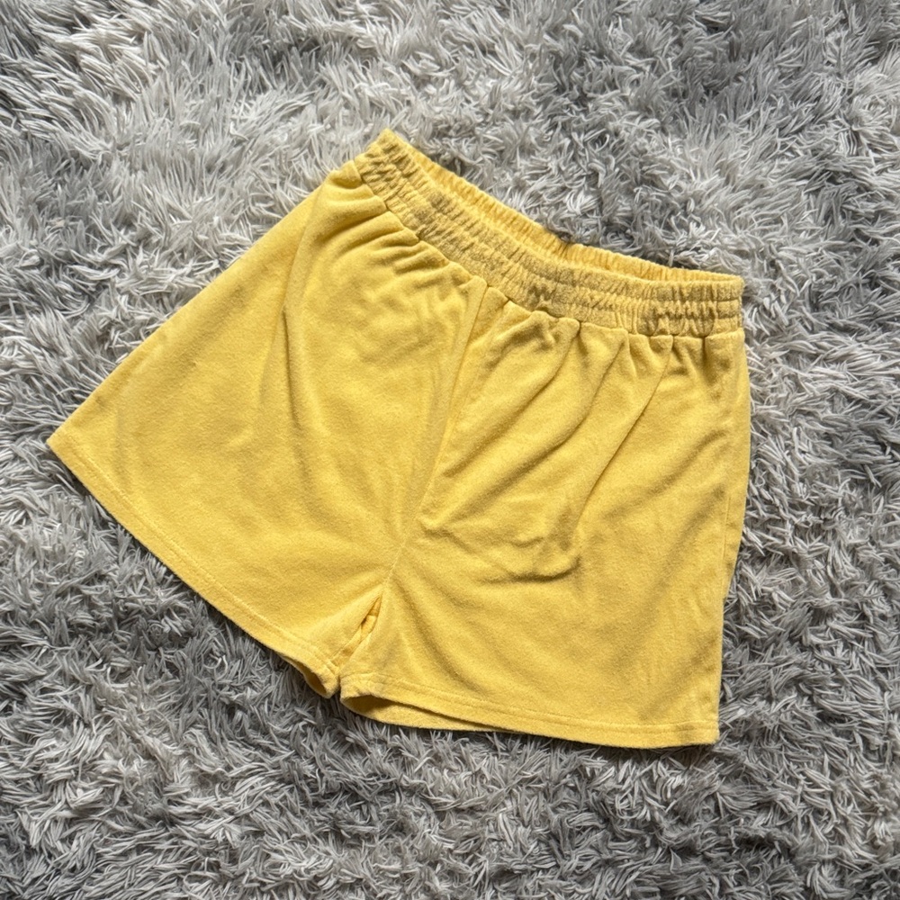 Sunny Yellow Women's Athletic Shorts
